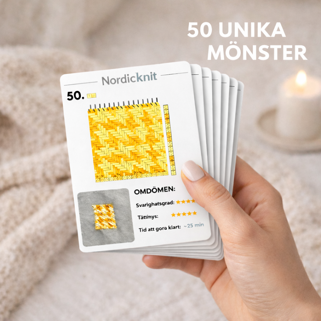 50x unika mönster-kort